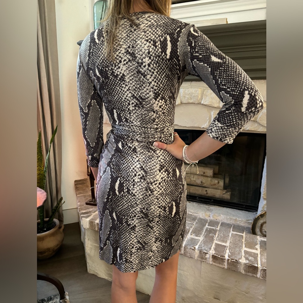 Diane von Furstenberg Snakeskin wrap Dress